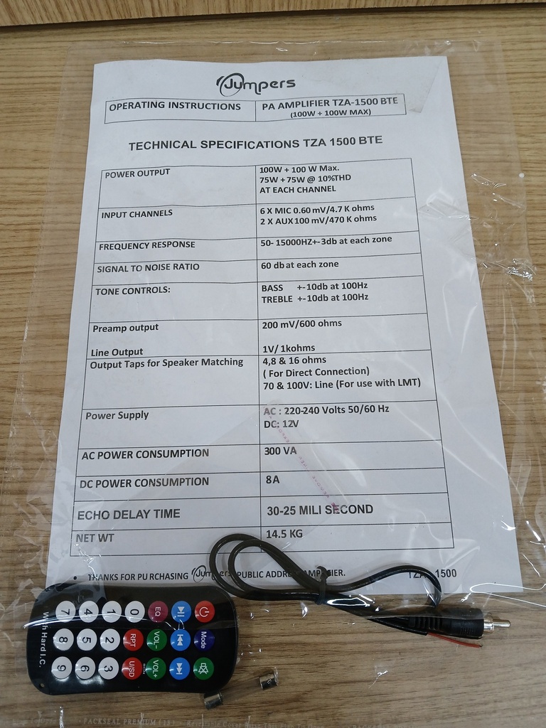TZA-1500 BTE